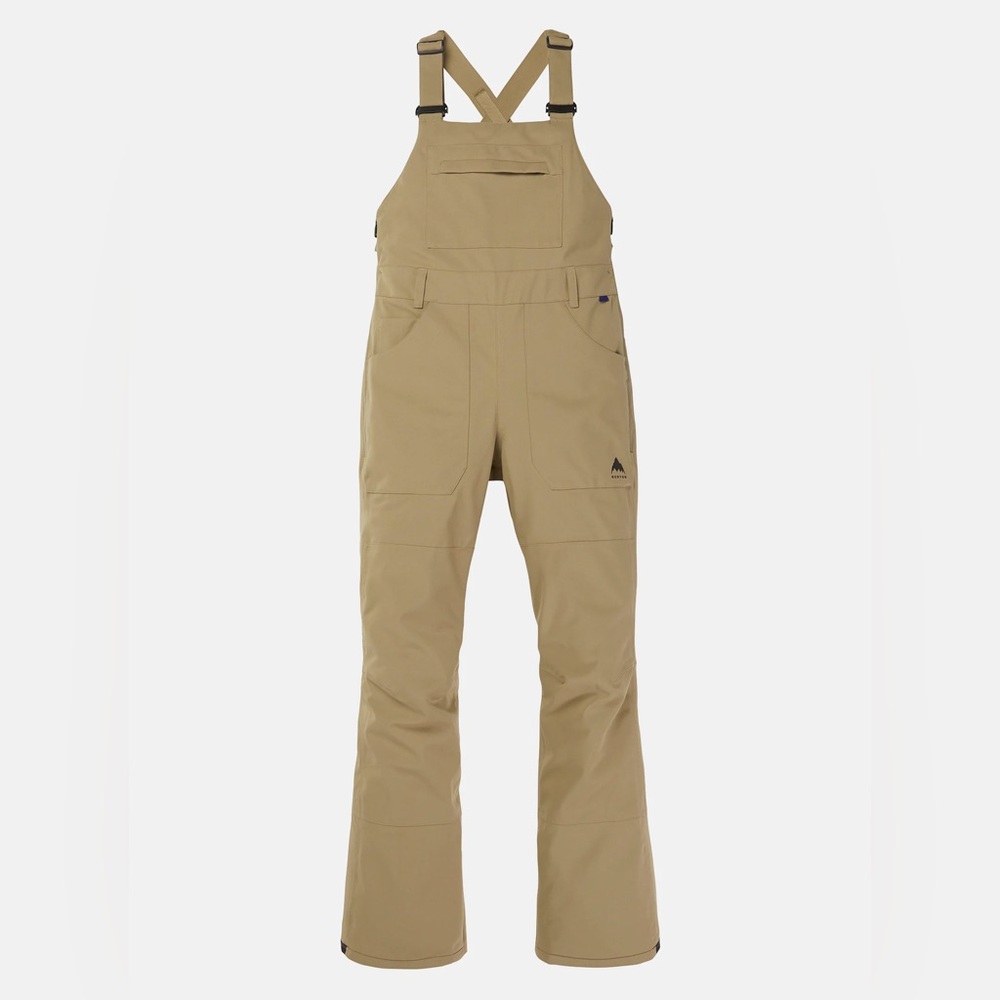 Burton Women's Khaki Tan Bib Snow Pants Overalls